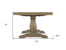 50 英寸再生天然實木矩形仿舊咖啡桌