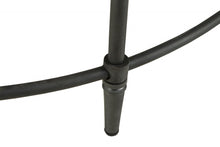 38 英寸黑色鄉村水洗芒果木圓形仿舊咖啡桌