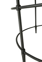 38 英寸黑色鄉村水洗芒果木圓形仿舊咖啡桌