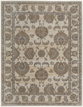 9' X 12' Tan Ivory And Brown Power Loom Area Rug