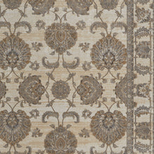 9' X 12' Tan Ivory And Brown Power Loom Area Rug