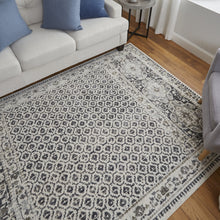Ivory Taupe And Gray Abstract Stain Resistant Area Rug - 2' x 3'