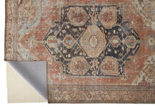 Orange Brown And Taupe Abstract Area Rug - 2' x 3'