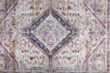 Ivory Red And Pink Abstract Area Rug - 2' x 3'