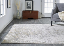 Ivory Tan And Gray Abstract Area Rug - 2' x 3'