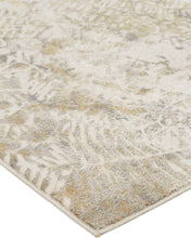 Ivory Tan And Gray Abstract Area Rug - 2' x 3'