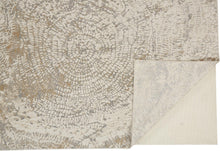 Ivory Tan And Gray Abstract Area Rug - 2' x 3'