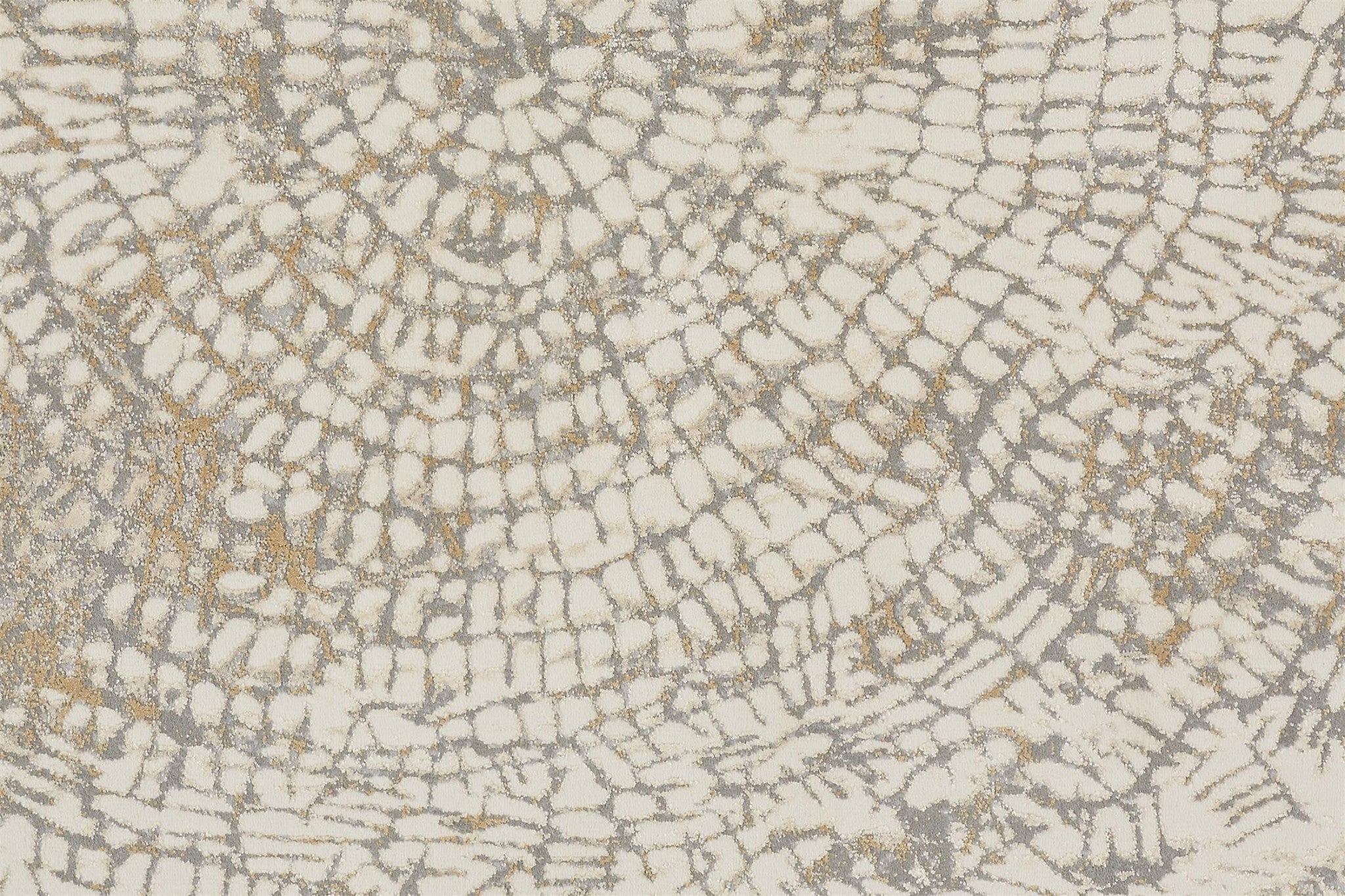 Ivory Tan And Gray Abstract Area Rug - 2' x 3'