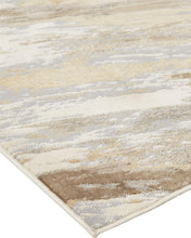 2' X 3' Ivory Tan And Brown Abstract Area Rug