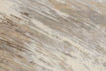 2' X 3' Ivory Tan And Brown Abstract Area Rug