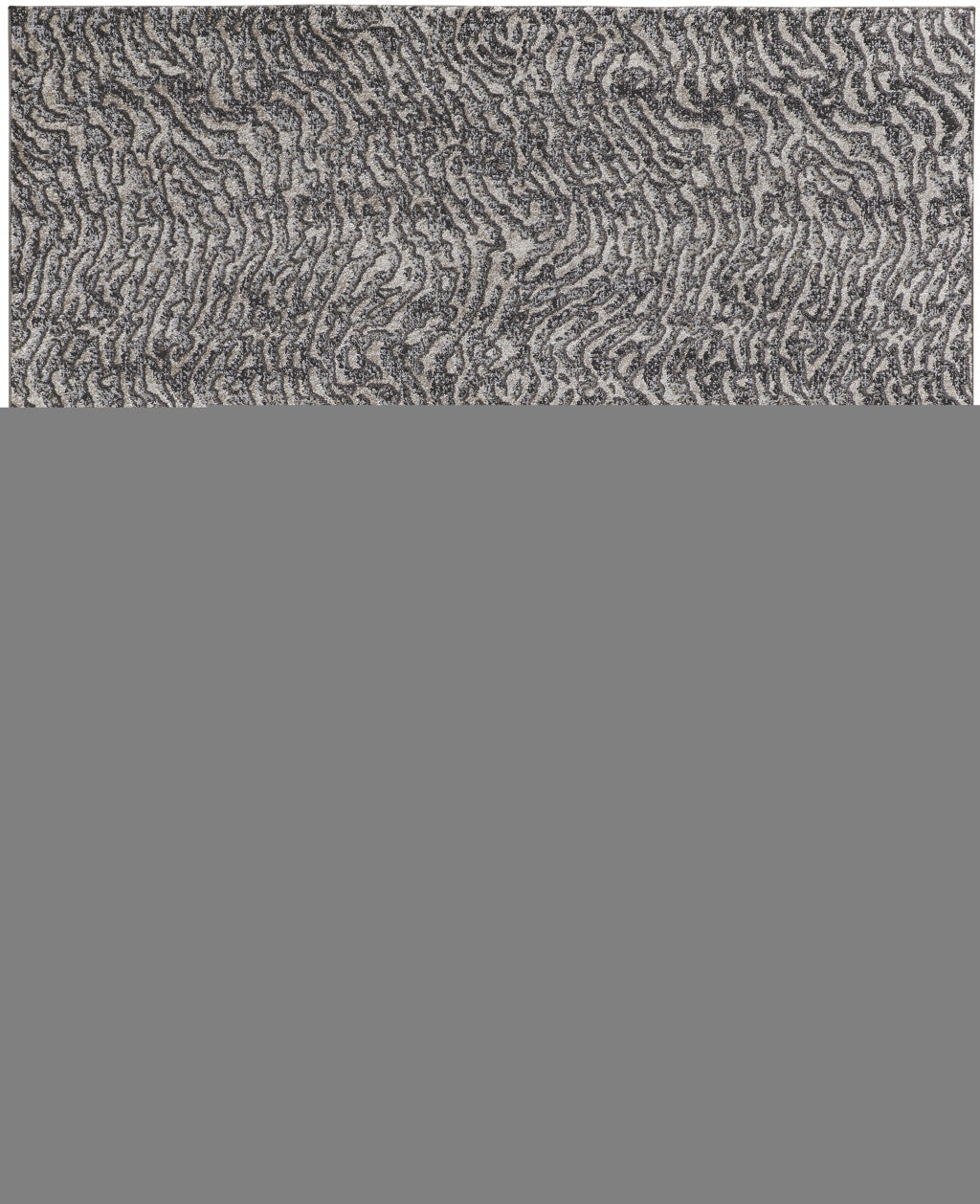 2' X 3' Gray Taupe And Ivory Abstract Power Loom Stain Resistant Area Rug