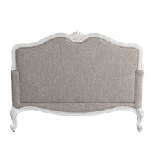 Beige 100% Linen And White Standard Love Seat 64