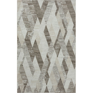 4' X 6' Gray Geometric Area Rug