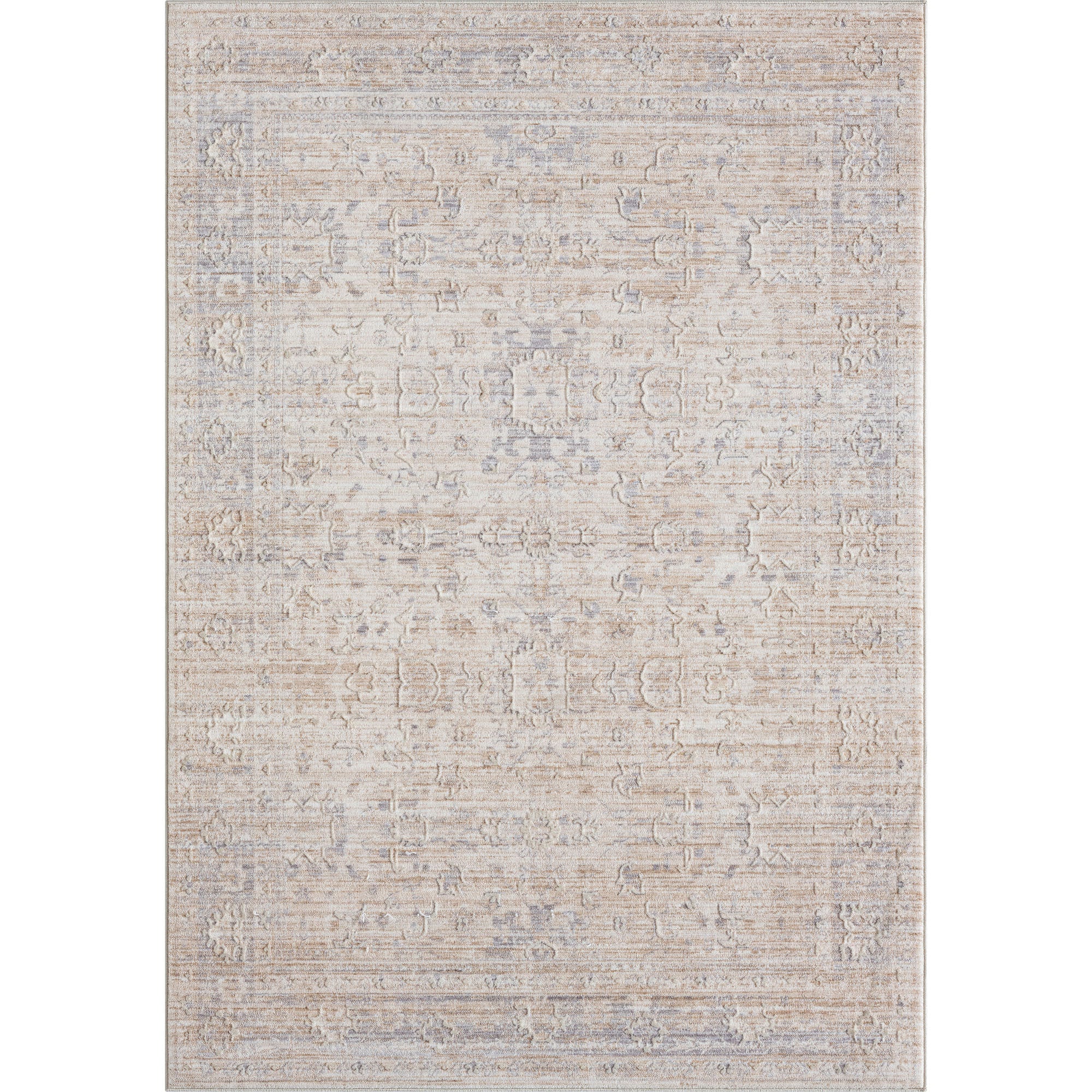 2' X 3' Gray Oriental Area Rug