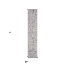 2' X 3' Gray Floral Area Rug