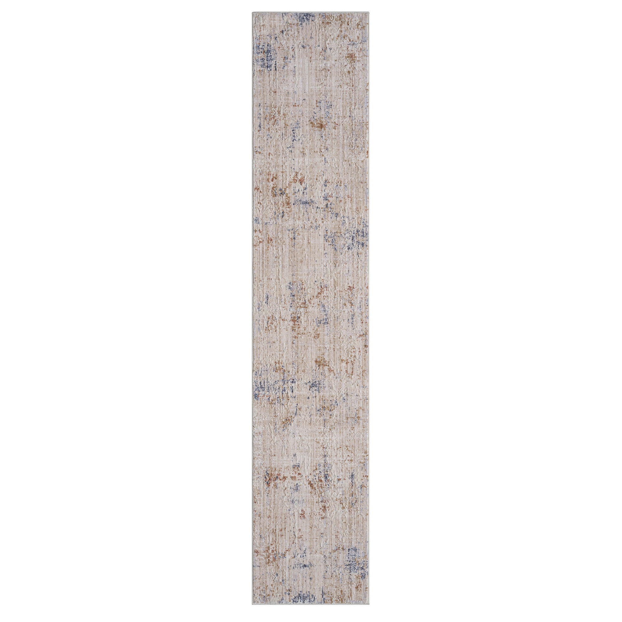 2' X 3' Ivory And Blue Abstract Area Rug