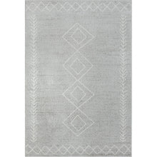 5' X 7' Cream Diamond Area Rug