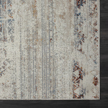 5' X 7' Ivory Tribal Distressed Washable Area Rug