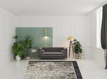 4' X 6' Beige Abstract Distressed Area Rug