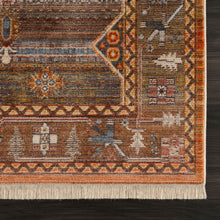 2' X 6' Brown Southwestern Runner Rug