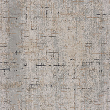 2' X 8' Cream Abstract Runner Rug