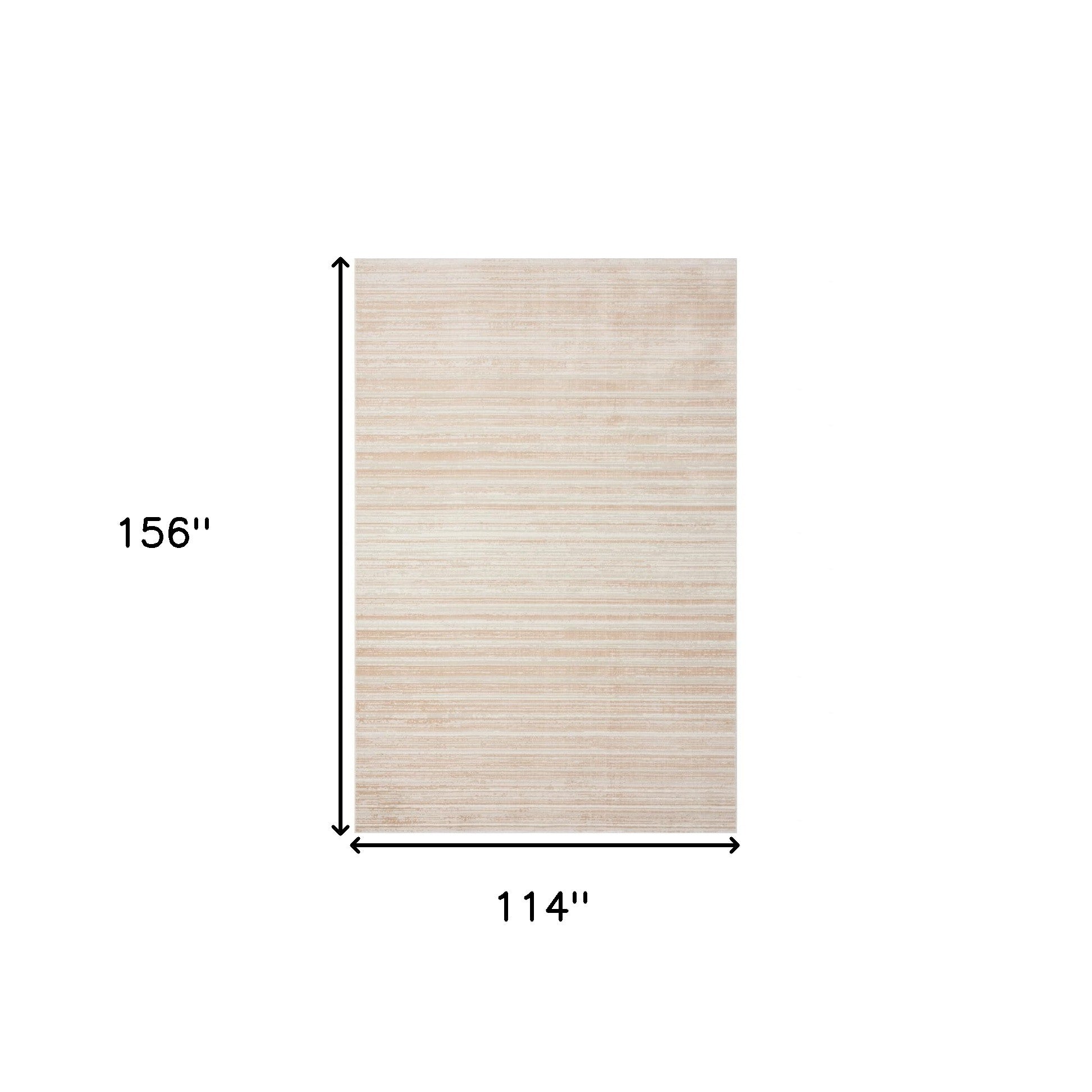 8' Beige Abstract Distressed Runner Rug