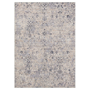2' X 3' Gray Floral Area Rug
