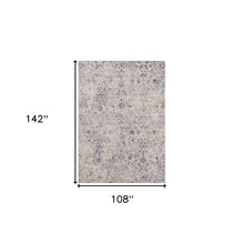 2' X 3' Gray Floral Area Rug