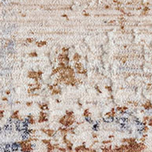 2' X 3' Ivory And Blue Abstract Area Rug