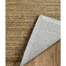 Green Abstract Hand Woven Non Skid Area Rug - 5' x 8'