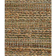Green Abstract Hand Woven Non Skid Area Rug - 5' x 8'