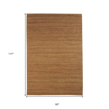 Green Abstract Hand Woven Non Skid Area Rug - 5' x 8'