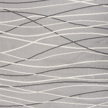 5' X 7' Gray And White Abstract Stain Resistant Indoor Outdoor Area Rug