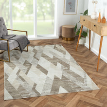 4' X 6' Gray Geometric Area Rug