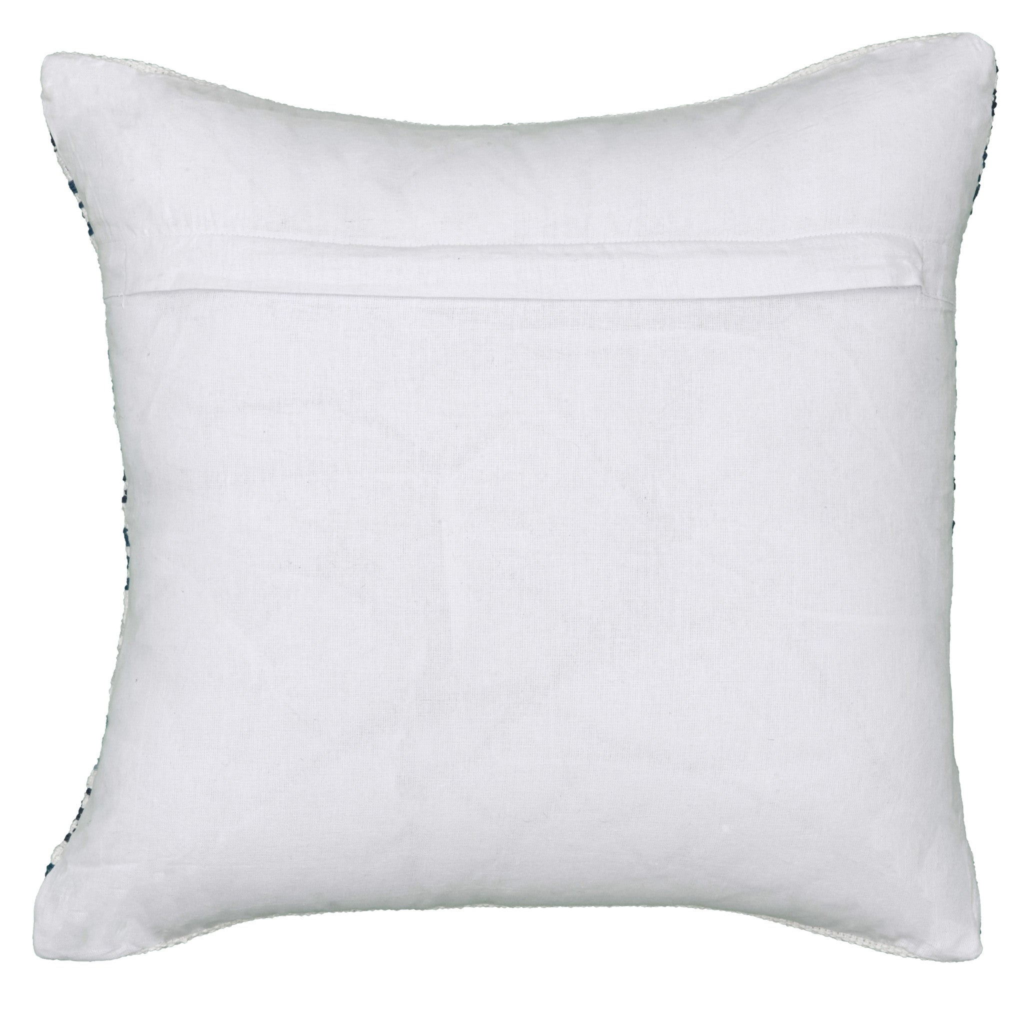 Set Of Two 18" X 18" White Chevron Zippered 100% Cotton Throw Pillow