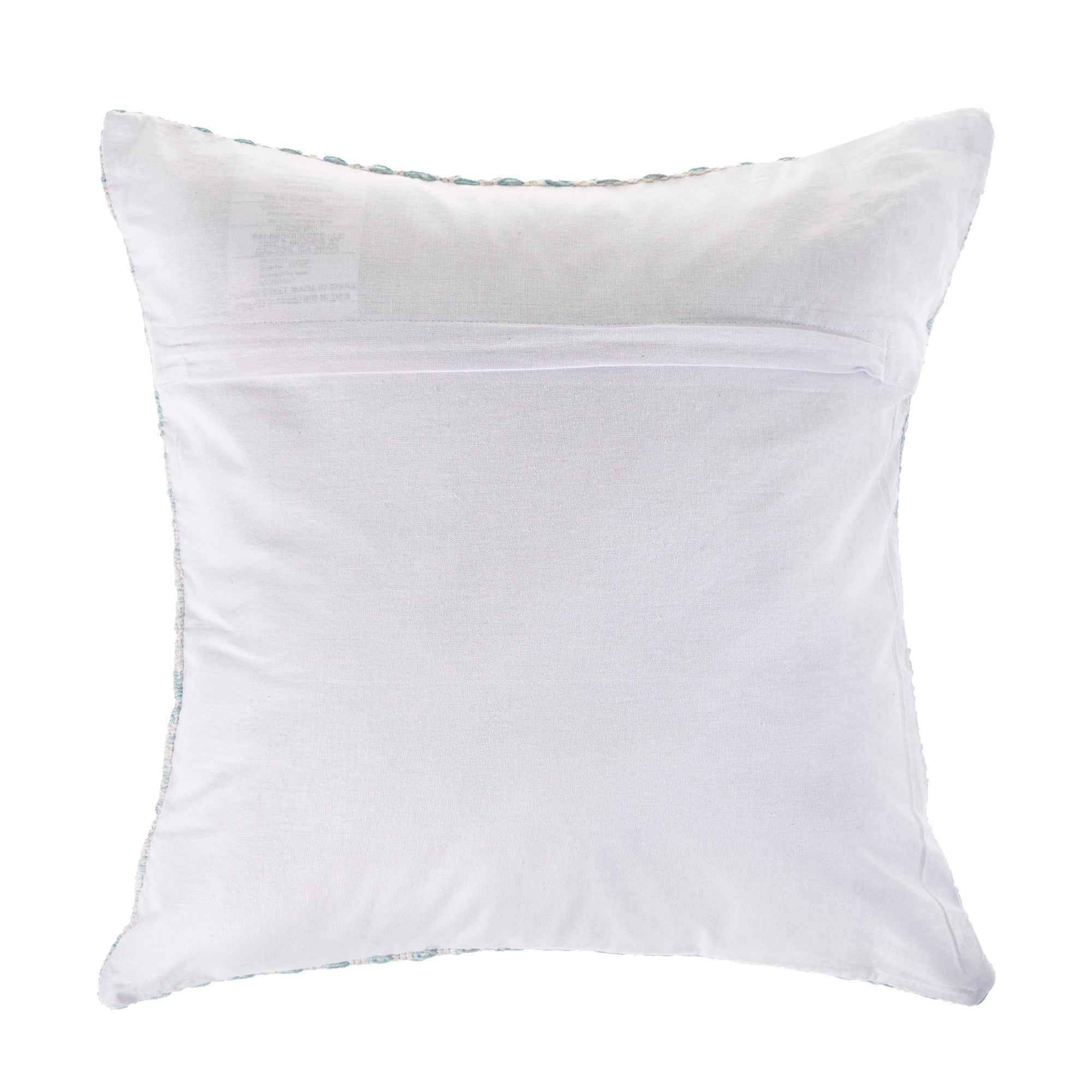 Set Of Two 18" X 18" White Chevron Zippered 100% Cotton Throw Pillow