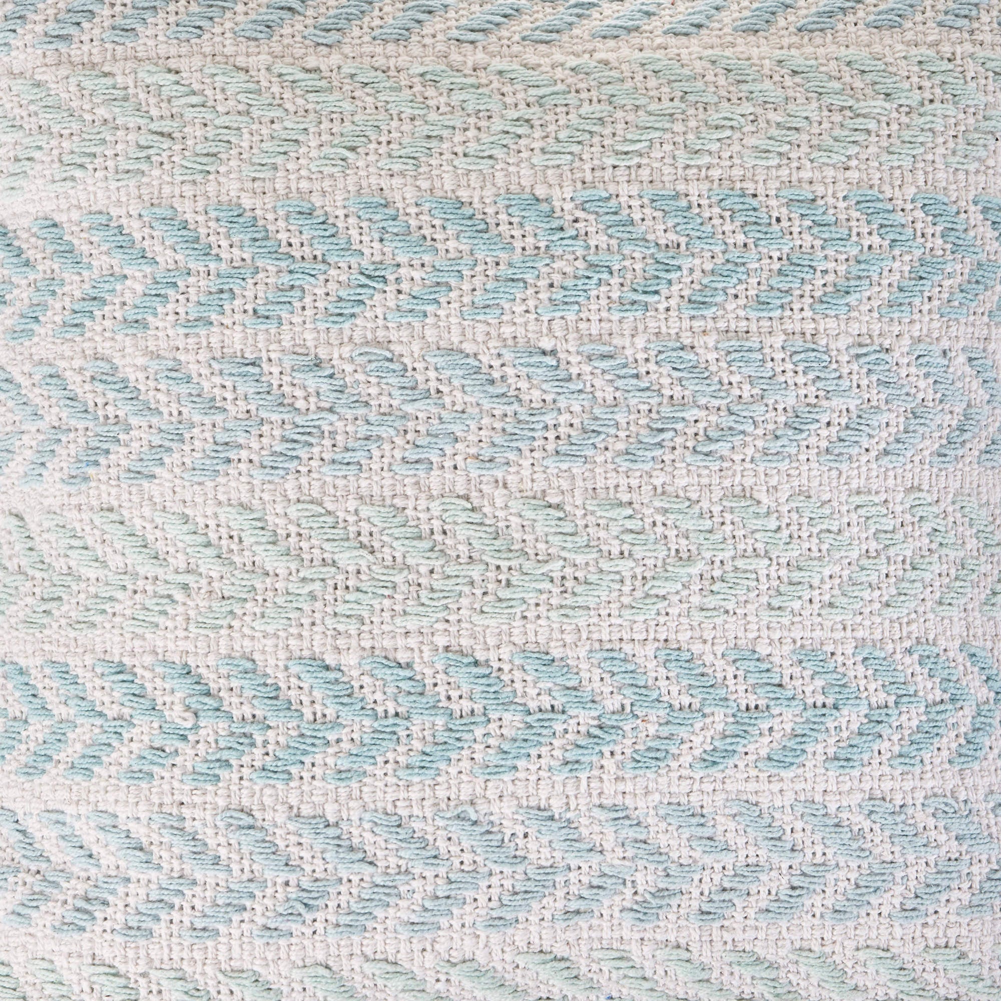 Set Of Two 18" X 18" White Chevron Zippered 100% Cotton Throw Pillow