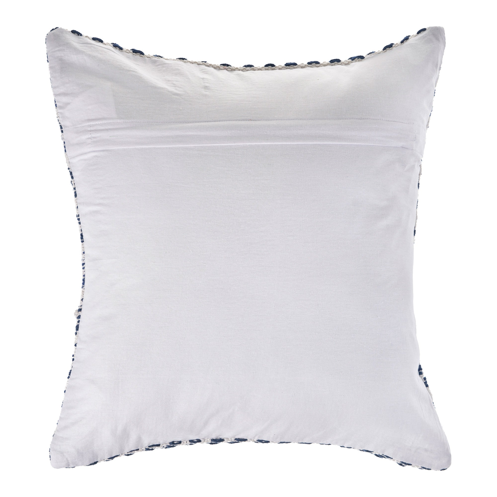 Set Of Two 18" X 18" White Chevron Zippered 100% Cotton Throw Pillow