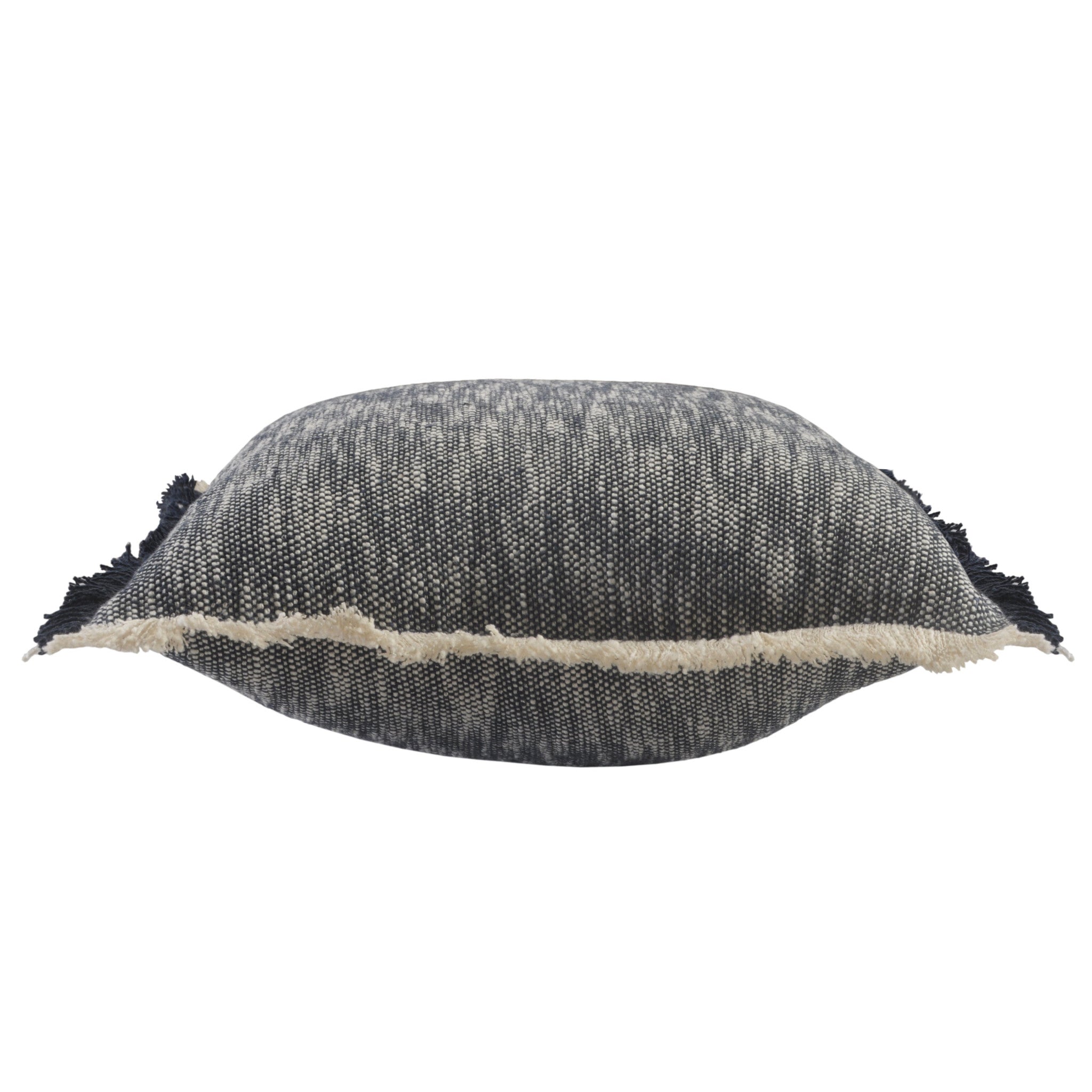 Blue Abstract Zippered 100% Cotton Throw Pillow Set Of Two - 20" x 20"