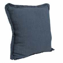 Blue Abstract Zippered 100% Cotton Throw Pillow Set Of Two - 20
