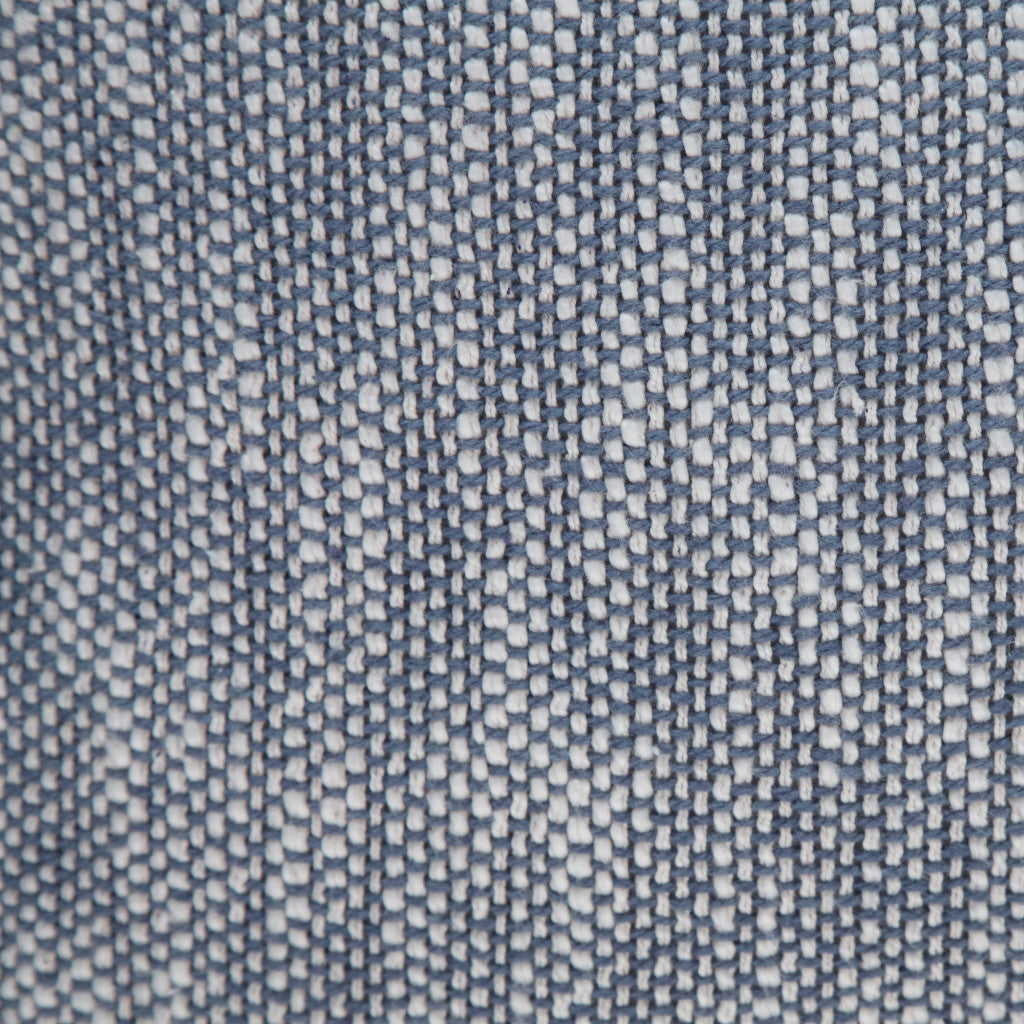 Blue Abstract Zippered 100% Cotton Throw Pillow Set Of Two - 20" x 20"