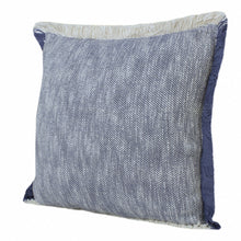 Blue Abstract Zippered 100% Cotton Throw Pillow Set Of Two - 20