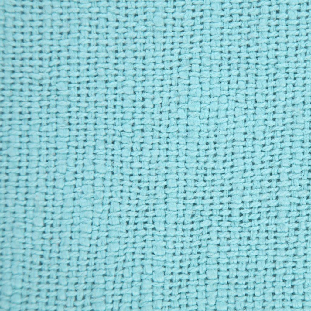 Blue Abstract Zippered 100% Cotton Throw Pillow Set Of Two - 20" x 20"