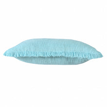 Blue Abstract Zippered 100% Cotton Throw Pillow Set Of Two - 20