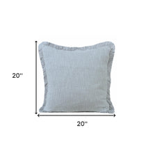 Blue Abstract Zippered 100% Cotton Throw Pillow Set Of Two - 20