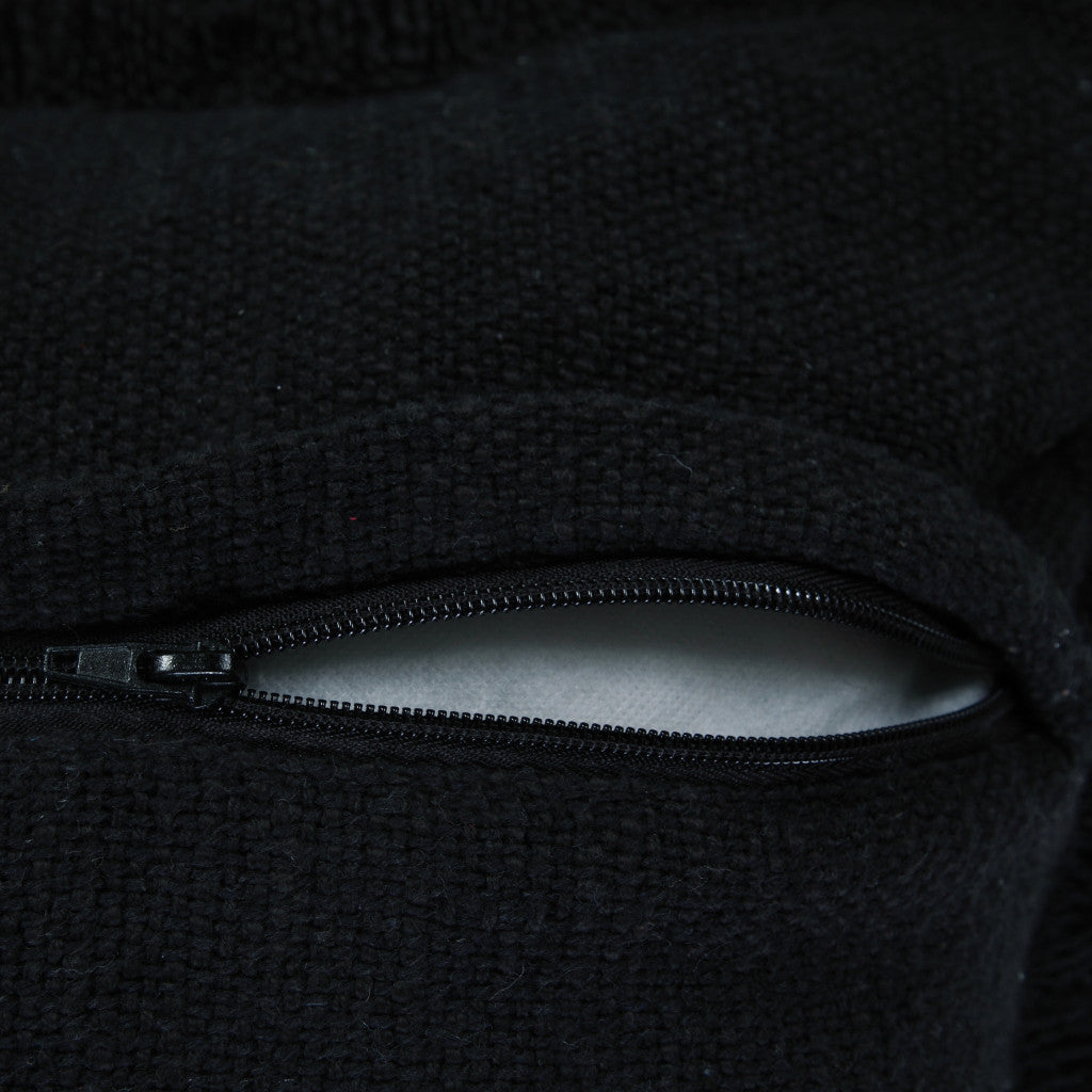 Blue Abstract Zippered 100% Cotton Throw Pillow Set Of Two - 20" x 20"