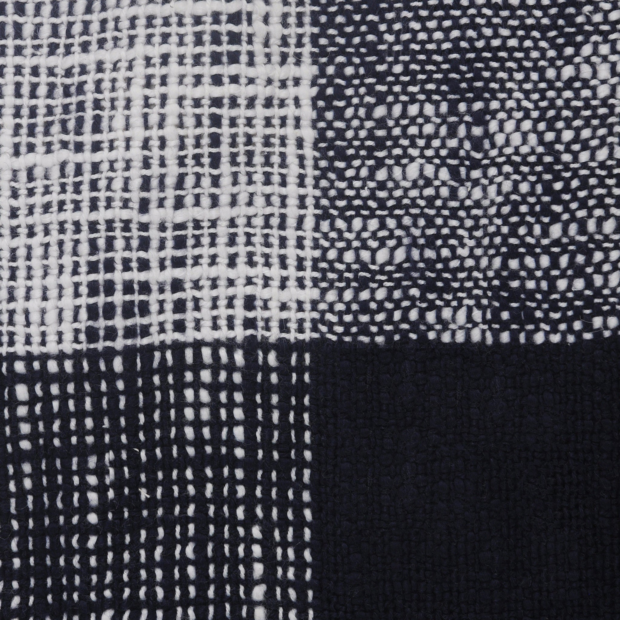 兩個 20 英寸 X 20 英寸藍色格子拉鍊 100% 棉抱枕