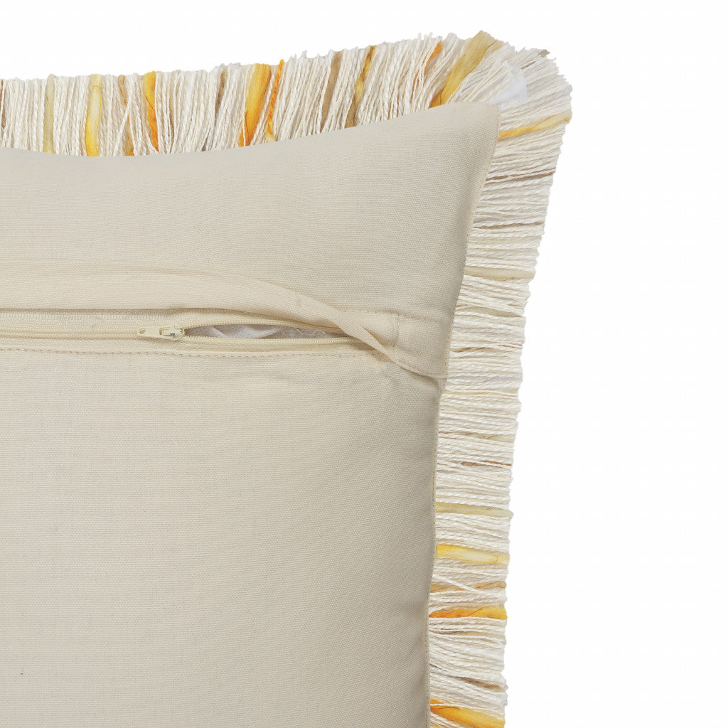 Set Of Two 20" X 20" Black Geometric Zippered Polyester And Cotton Blend Throw Pillow