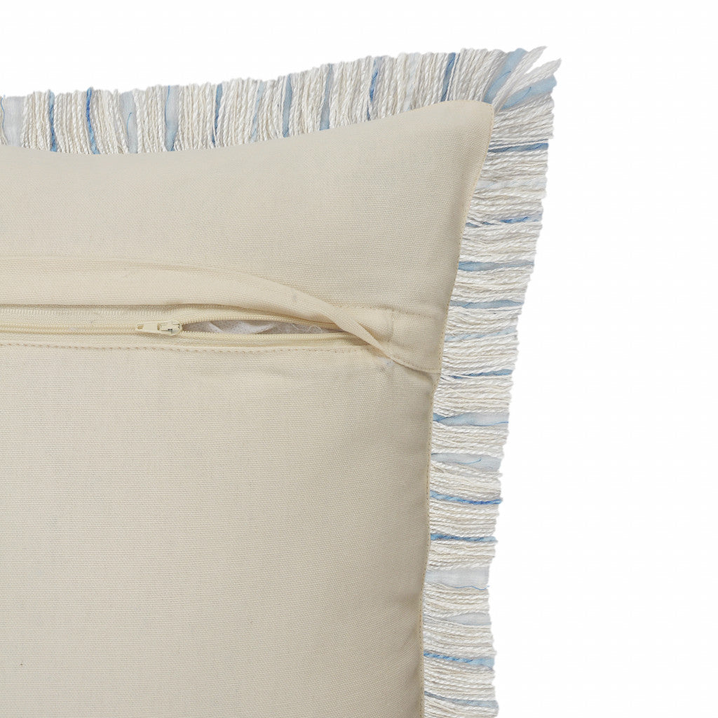 Set Of Two 20" X 20" Black Geometric Zippered Polyester And Cotton Blend Throw Pillow