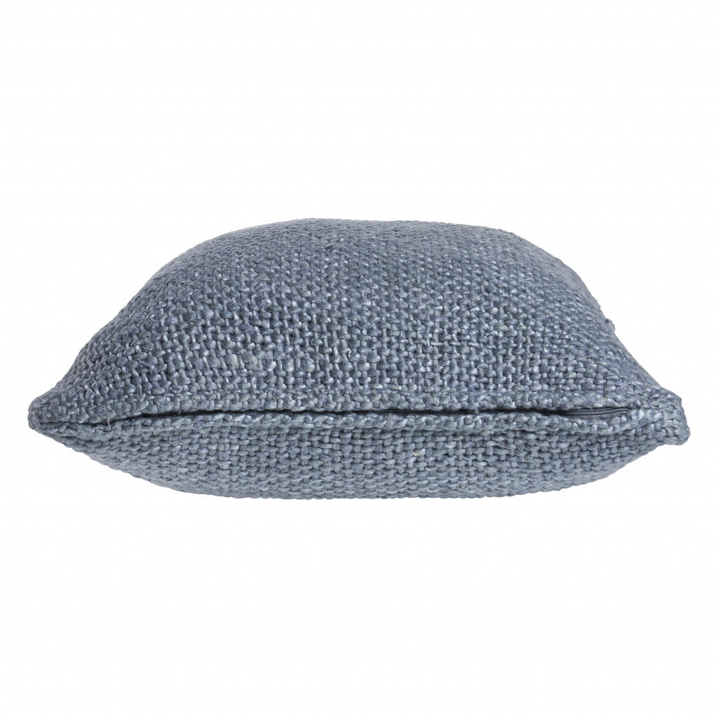 Set Of Two 18" X 18" Cream Solid Color Zippered 100% Cotton Throw Pillow